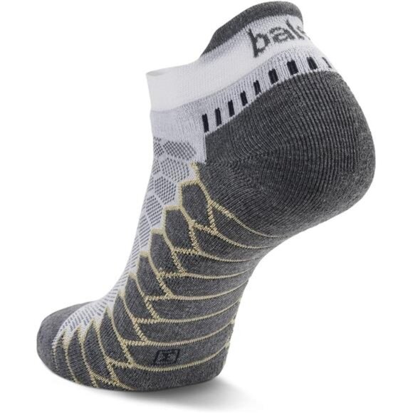 Unisex Adult Silver Compression Fit Performance No Show Athletic Running Socks - Picture 2 of 7